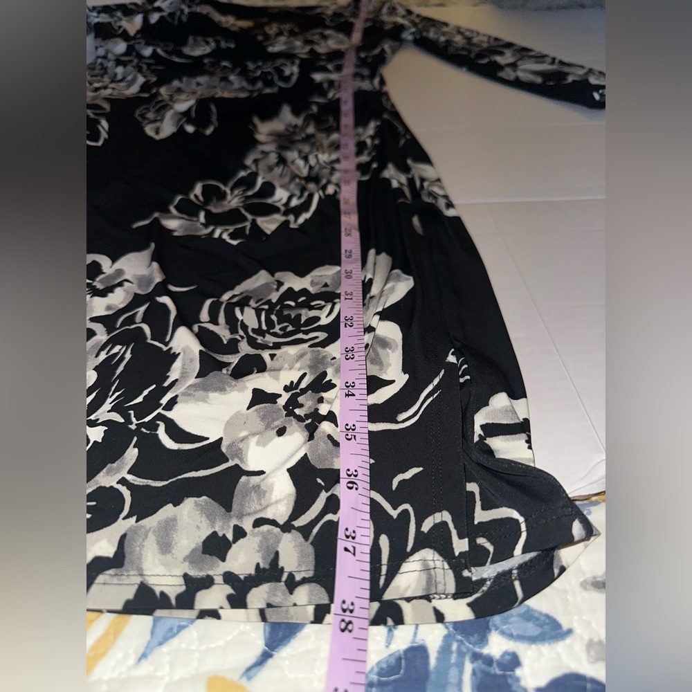 Lauren Ralph Lauren/Dress Womens/ Stretch Black & White Floral/Size 8/NWOT - Picture 10 of 10